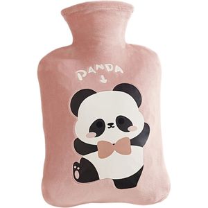 Livano Warmtekruik - Warmwaterzak Met Hoes - Warmwaterkruik - Warmtekussen - Knuffel Kruik - Bag - Roze