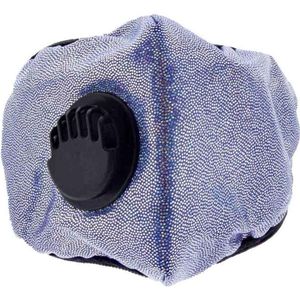 Zac's Alter Ego - Baby Blue glitter with valve Masker - Mondkapje - Blauw