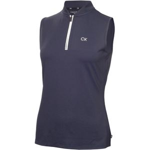 Calvin Klein Dames Tattler S/Less Shirt Navy