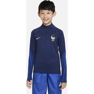 Nike FFF Strike Dri-FIT Knit Voetbaltrainingstop Kids Midnight Navy