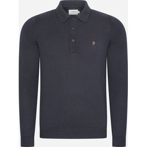 Farah Sweater hamlet knit ls polo - true navy