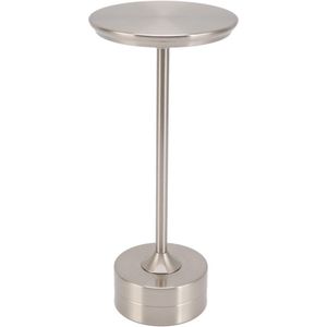 Draadloze Oplaadbare Draagbare Metalen Bureaulamp- 3 Niveaus Helderheid LED- USB Tafellamp voor Restaurant Slaapkamer- Buitenbar Coffeeshop- Zilver .