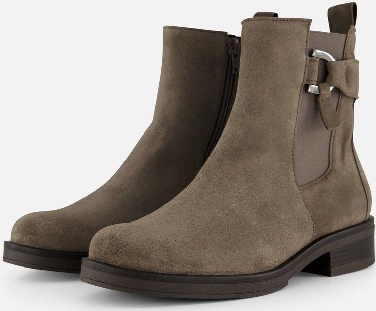 Gabor - Enkellaarzen - Beige - Suede