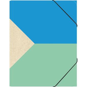 Kangaro documentenmap - kraft neon - A4 - elastomap met elastiek - 3 flappen - K-5820308