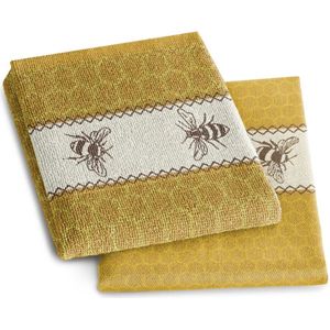 DDDDD Bees - Keukendoek - Yellow - 6 stuks