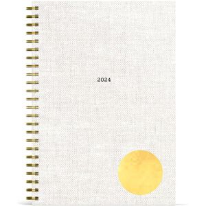 Lannoo Graphics - Diary Planner 2024 - Agenda Planner 2024 - Wire-O - ALLURE - Circle - 7d/1p & Notes - 4Talig - A5