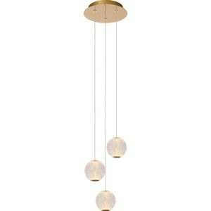 Lucide CINTRA - Hanglamp - Ø 25 cm - LED Dimb. - 3x4,7W 2700K - Transparant