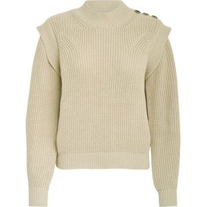 Minus Arya Knit Pullover Truien & vesten Dames - Sweater - Hoodie - Vest- Beige - Maat M