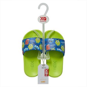 XQ Footwear - Slippers - Monsters - Groen - Blauw - Maat 35/36