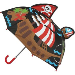 Stephen Joseph - Pop-up paraplu voor jongens - Piraat - Zwart - maat Onesize