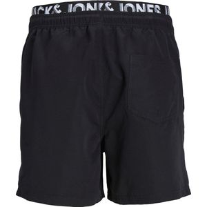 Jack & Jones Plus Size Zwemshorts Heren JPSTFIJI Dubbele Waistband Zwart - Maat 44 - Zwembroek