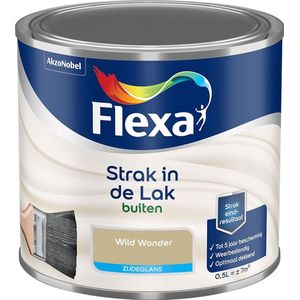 Flexa Strak in de Lak - Buitenlak - Zijdeglans - Kleur van het Jaar 2023 - Wild Wonder - 500 ml