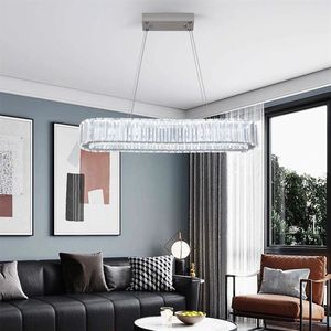 LuxiLamps - Kristallen Kroonluchter - Crystal Led Hanglamp - Woonkamerlamp - 57cm - Met Afstandsbediening - Moderne lamp - Hanglamp