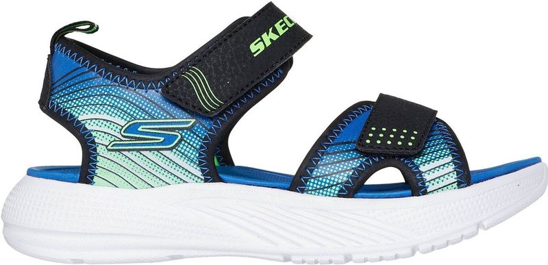 Skechers - MICROSPEC-SPLASH - Sandalen - Zwart/Limoen - Klittenbandsluiting