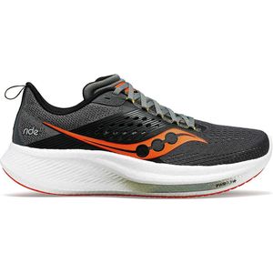 Saucony | Ride 17 | Hardloopschoenen | Heren | Shadow / Pepper | 46 -