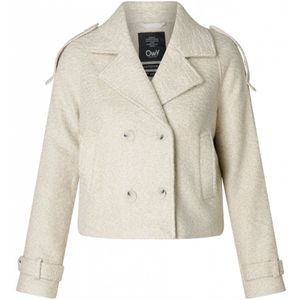 YEST CURVE Astrid Coats - Light Sand/Melange - maat X-0(44)