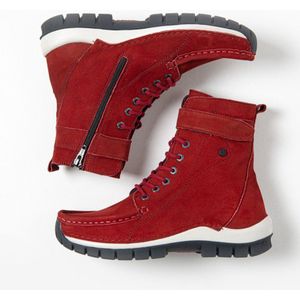 Wolky Dames Hoge veterschoenen 04738 Reach Rood