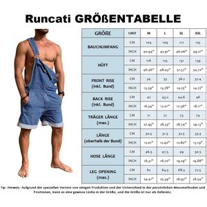 Denim Overall voor Heren - Shorts, Verstelbare Jumpsuit, Casual Jeans, Korte Romper