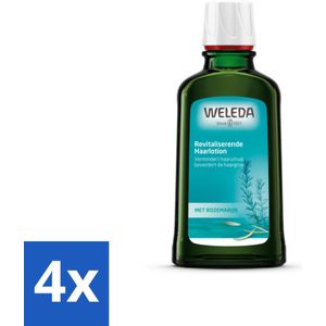 4 x WELEDA - Haarlotion - Rozemarijn - 100 ml - Haaruitval - Haargroei Stimuleren - Natuurlijke Haargroei - Rozenmarijn Haarlotion - Haarlotion