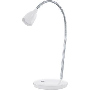 EGLO Durengo Tafellamp - LED - Wit, Chroom