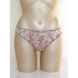 Freya - Blossom - string - groen met bloemenprint - maat L / 40