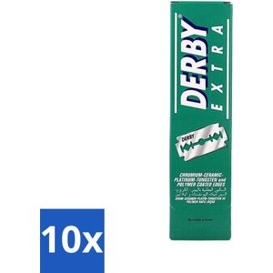 10 x Derby Professional - Double Razor Blades - Scheermesjes - Glad Scheerresultaat - 100 Mesjes - Scheermesjes - Barbershop - Scheermes - Scheerresultaat - Professioneel Scheren