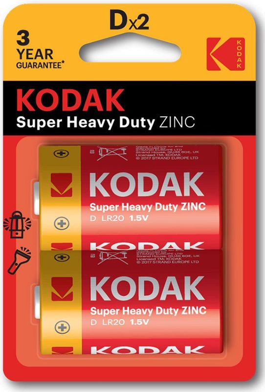 Kodak CTA30946385 huishoudelijke batterij Wegwerpbatterij D Zinkchloride