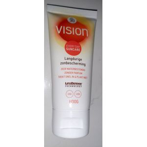Vision zonnebrand - SPF30 - 30 ml -every day suncare - factor hoog - reisverpakking - travel - pocketsize - tube zonnenbrand klein