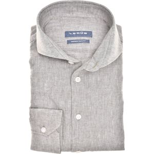 Ledûb slimfit linnen groen