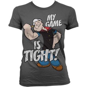 Popeye Dames Tshirt -M- Game Is Tight Grijs