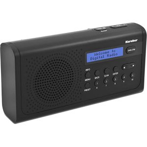 Draagbare DAB+ Radio met Wekker en Batterijvoeding - Compacte Digitale Radio met LCD-Display en Hoofdtelefoonaansluiting