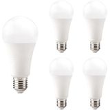 Kobi - LED Lamp - E27 - 18W - 2000lm - 4000K - Standaardvorm - Voor Winkelverlichting Hal of Werkplek - 5 stuks