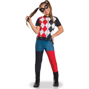 Klassiek Harley Quinn™ kostuum voor meisjes 7/8 jaar - Verkleedkleding