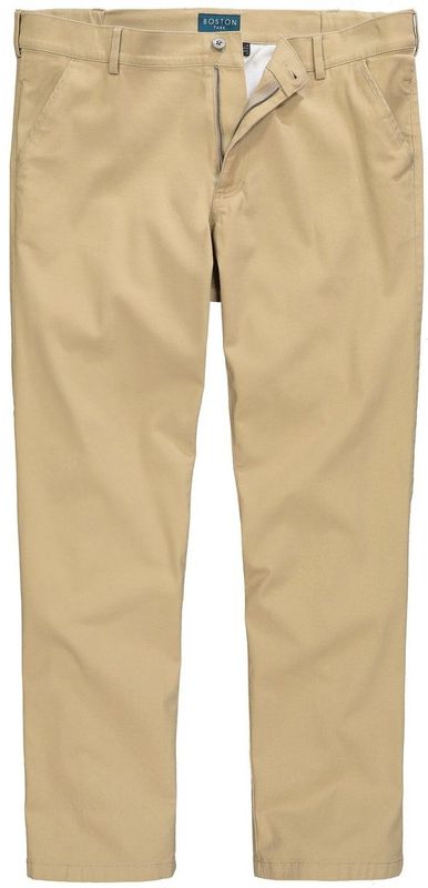 Boston Park - Heren - Boston Park broek van twill traveller-band platte voorkant - Zand - Maat 52