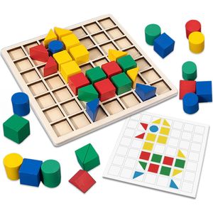 Rooly® Montessori Speelgoed - Houten Blokken Puzzel - Educatief Speelgoed - Sensorisch Speelgoed - Kinderspeelgoed - Spelletjes voor Kinderen - Speelgoed 3 Jaar