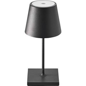 Oplaadbare Tafellamp - Draadloos & Oplaadbaar - Dimbaar - Industrieel - Zwart
