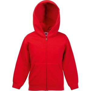 Fruit Of The Loom Kinderen / Kinder Unisex Sweatshirt met capuchon (Rood)