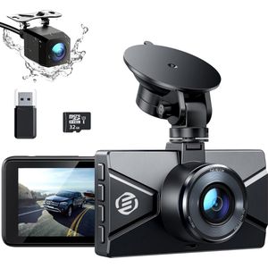 Equivera Dual Dashcam - Dashcam Voor En Achter - Auto Camera Dashcam - Dashcam Auto - Dual Dashcam Voor Auto