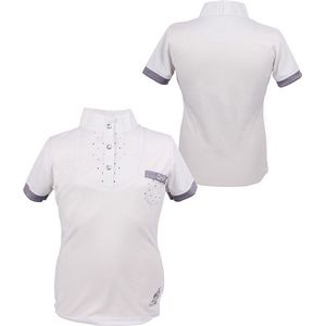 QHP Wedstrijdshirt Junior Pearl - maat 116 - white