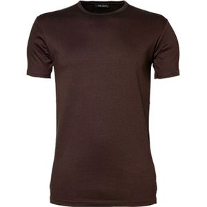 Men's Interlock T-shirt met korte mouwen Chocolate - 3XL