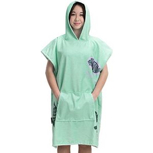 Zachte Badstof Poncho voor Kinderen met Capuchon en Kangoeroezak - Ideaal voor het Strand