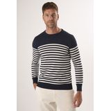 Felix Hardy - Ronde Hals Trui - Navy - %100 Katoen - Heren