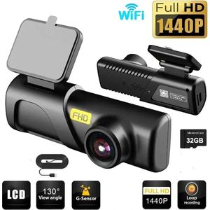 Dashcam - Auto Dashcam 2K - Met Wifi en Bluetooth - Motion Detection - Voice Assist - Nachtzicht - Crash Detection - Parkeerbewakingssensor