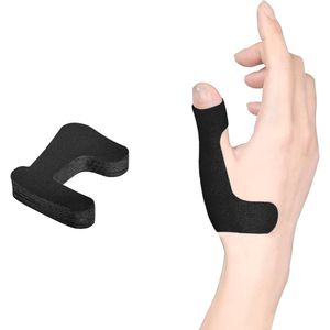 Kinesiologietape voor duim (rechterhand), voorgesneden, 40 stuks, ondersteuning en stabiliteit van de duim, sporttape voor duimonderhoud - waterdichte elastische tape, ademende latexvrije tape, zwart