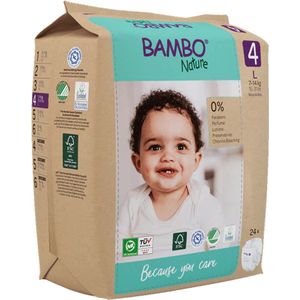 Bambo Nature Luiers Maat 4 (7-14 kg) 24 stuks