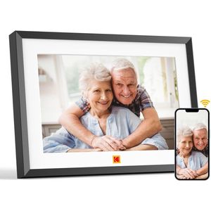 Digitale Fotolijst 10 Inch HD WiFi met Touchscreen en 32GB Opslag - Deel Foto's en Video's via APP - Slimme Fotolijst met Auto-Rotatie