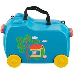 Peppa Pig Ride On Koffer - Handbagage Kinderkoffer - Ride-On Suitcase - Licht Blauw