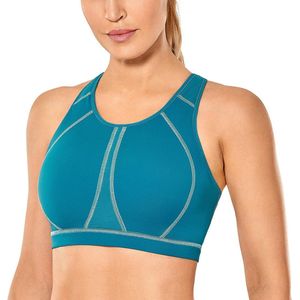 Allecto Plus - High Impact Racerback Sportbeha met Volledige Dekking en Ondersteuning voor Dames - Anti-Zweet Technologie