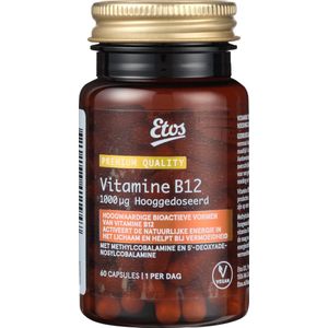 Etos Vitamine B12 Voedingssupplement - 1000ug - Vegan - 60 stuks