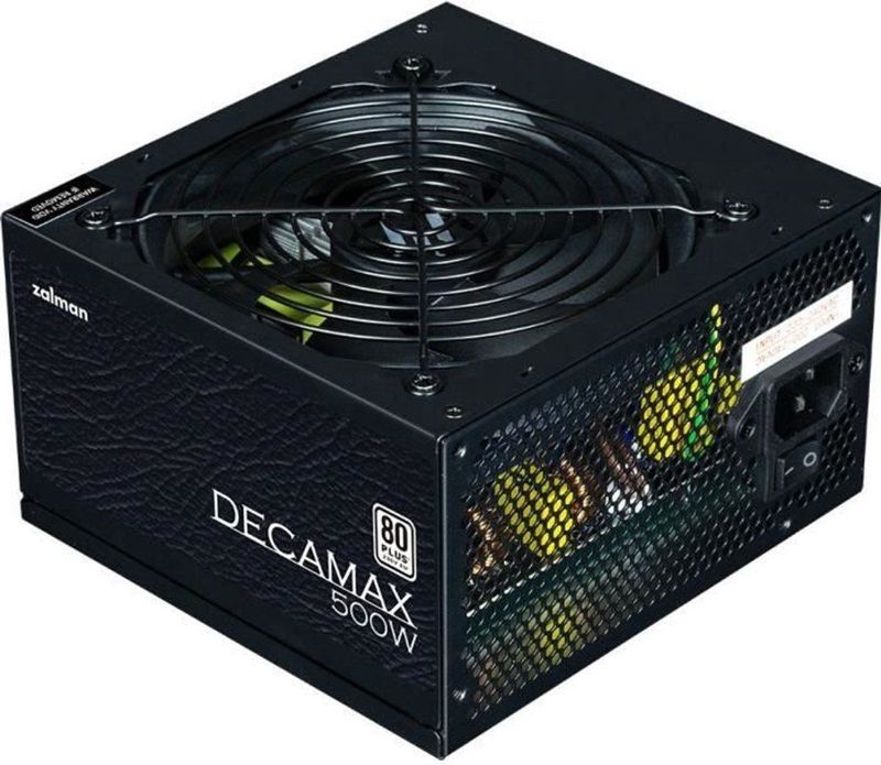 Zalman - Decamax ZM500-LX3 - Voeding - Zwart - 500W 80Plus